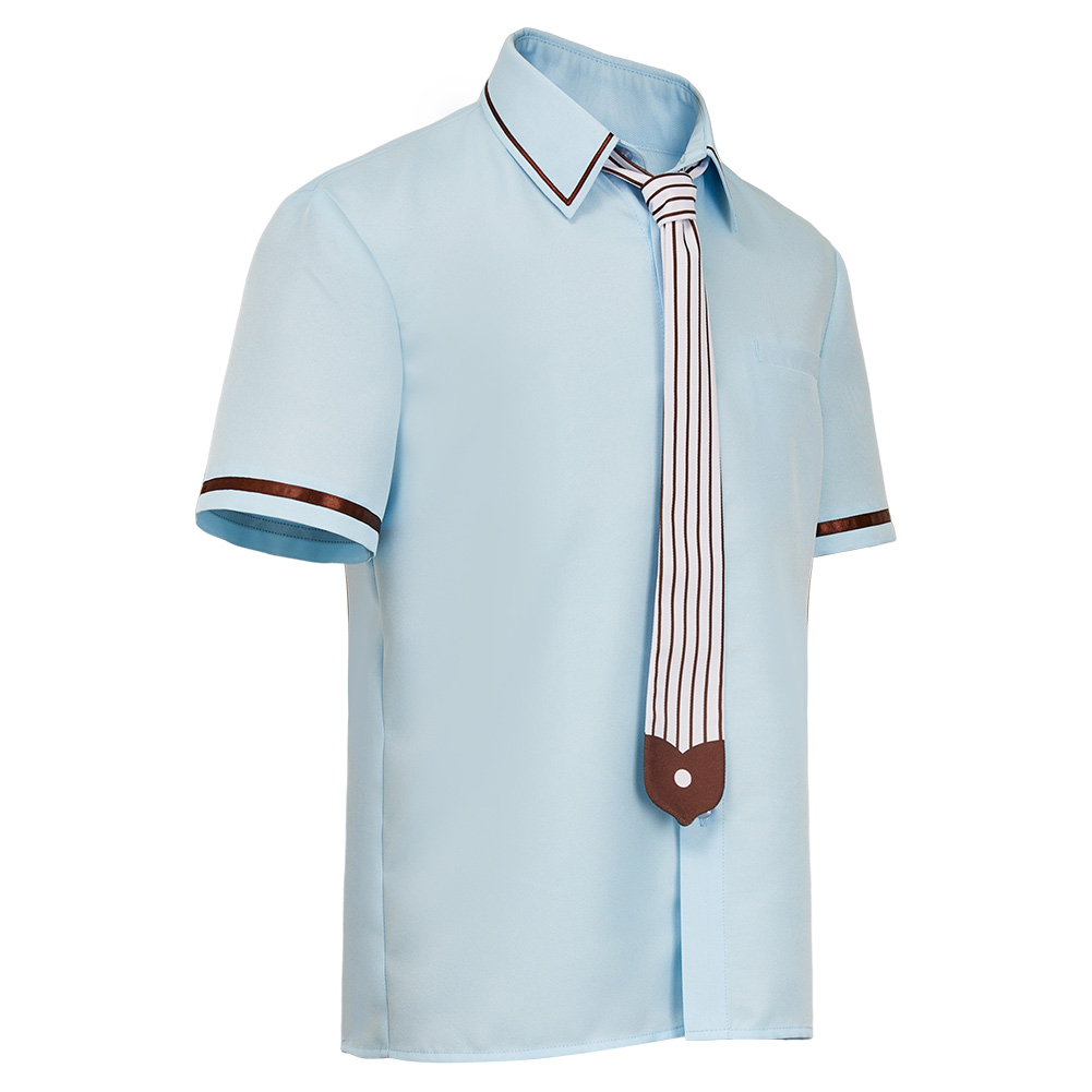 Toilet-bound Hanako-kun Hanako-kun Blue Shirt Top Outfits Halloween Carnival Cosplay Costume