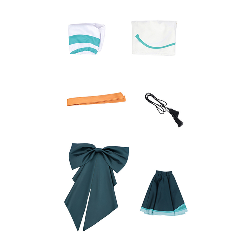 Cosmic Princess Kaguya Yachiyo Tsukimi Women Green Dress Outfits Halloween Carnival Cosplay Costume