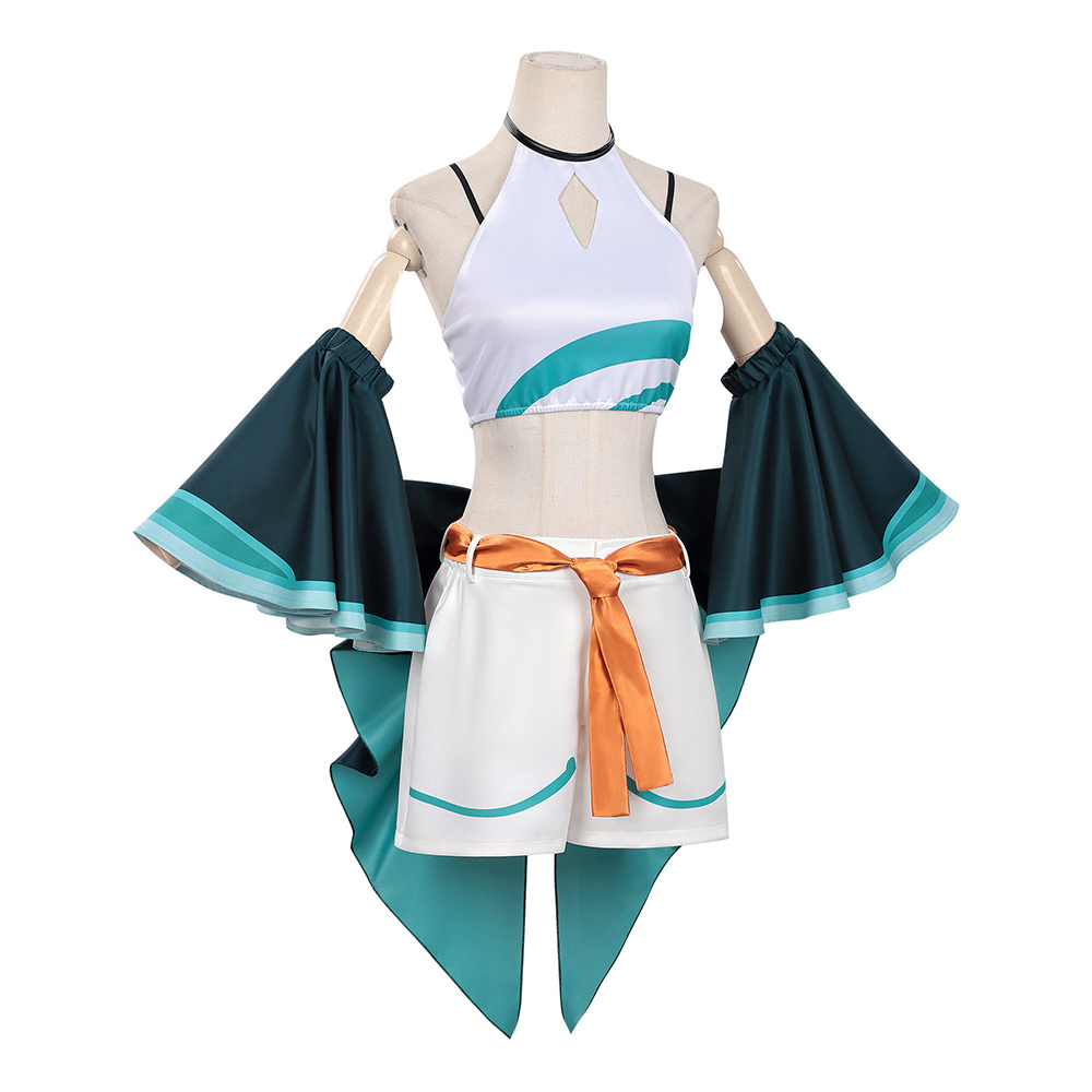 Cosmic Princess Kaguya Yachiyo Tsukimi Women Green Dress Outfits Halloween Carnival Cosplay Costume