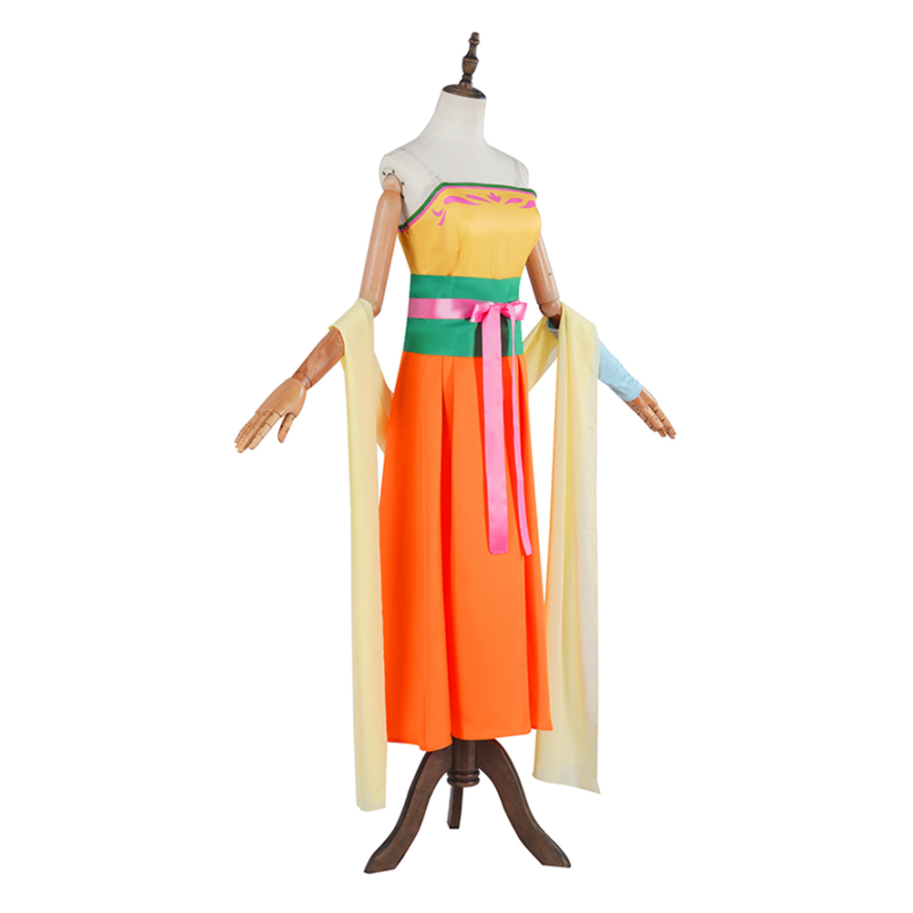 The Apothecary Diaries Maomao Women Yellow Hanfu Halloween Carnival Party Cosplay Costume