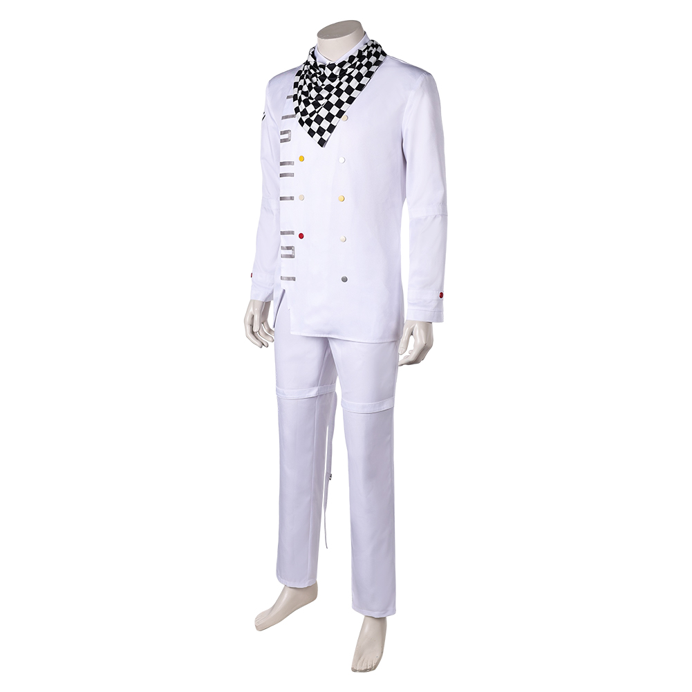 Danganronpa Kokichi Oma White Uniform Outfits Halloween Carnival Cosplay Costume