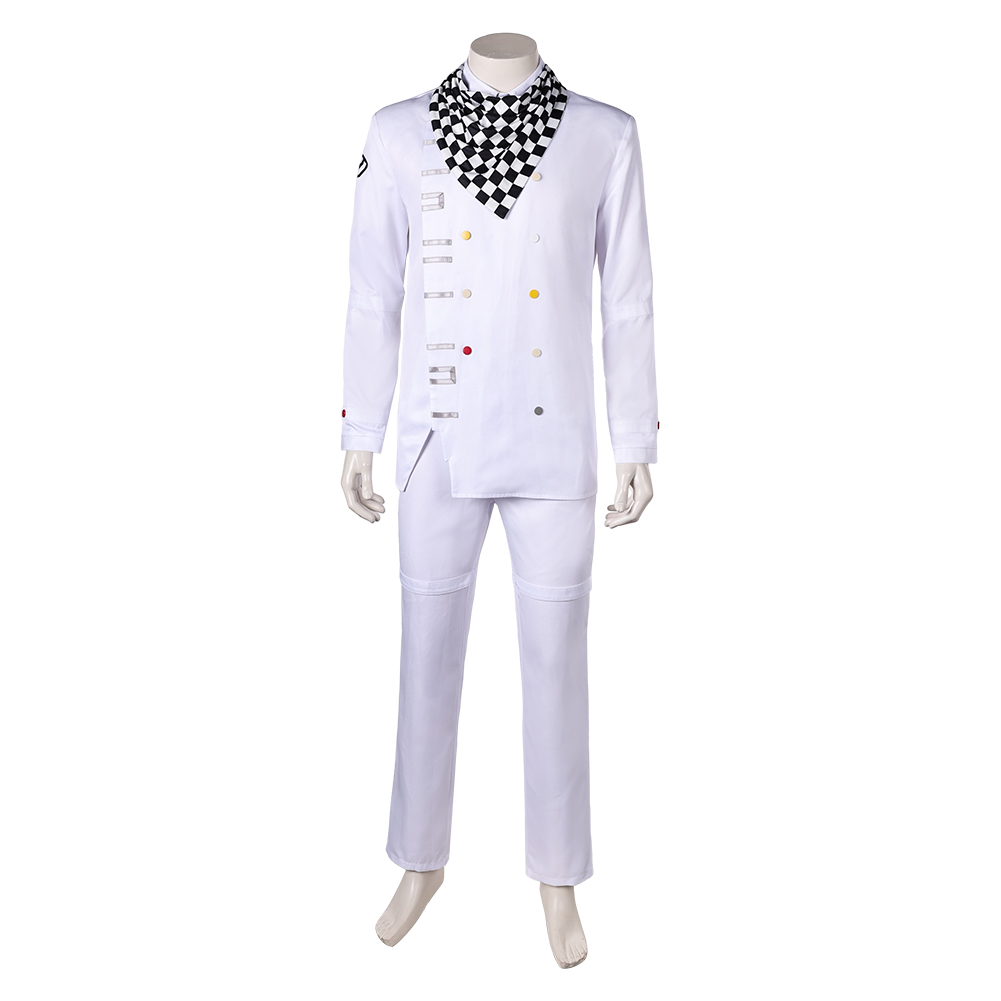 Danganronpa Kokichi Oma White Uniform Outfits Halloween Carnival Cosplay Costume