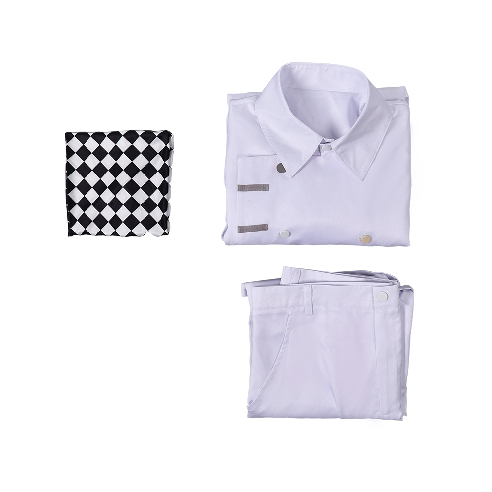 Danganronpa Kokichi Oma White Uniform Outfits Halloween Carnival Cosplay Costume