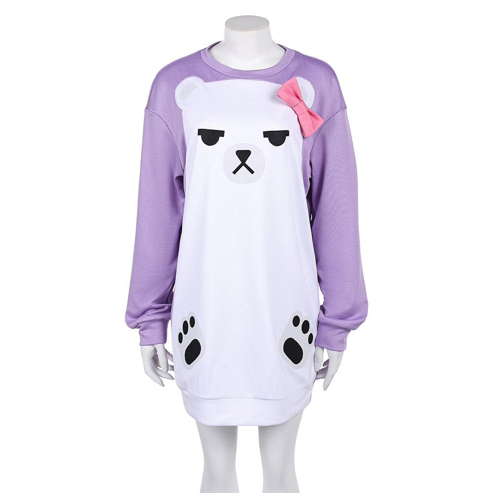Kpop Demon Hunters Mira Purple Bear Pajamas Sleepwear Halloween Carnival Party Cosplay Costume