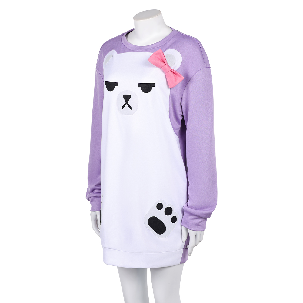 Kpop Demon Hunters Mira Purple Bear Pajamas Sleepwear Halloween Carnival Party Cosplay Costume