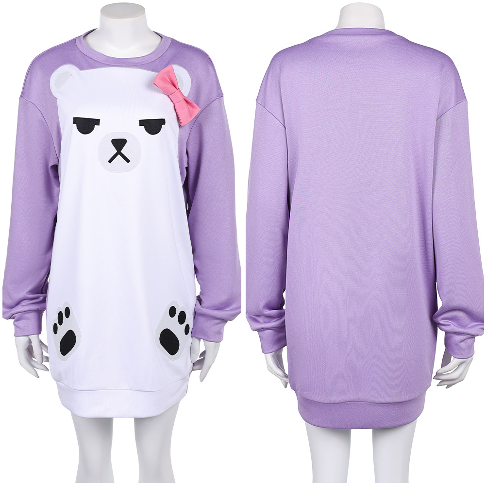 Kpop Demon Hunters Mira Purple Bear Pajamas Sleepwear Halloween Carnival Party Cosplay Costume