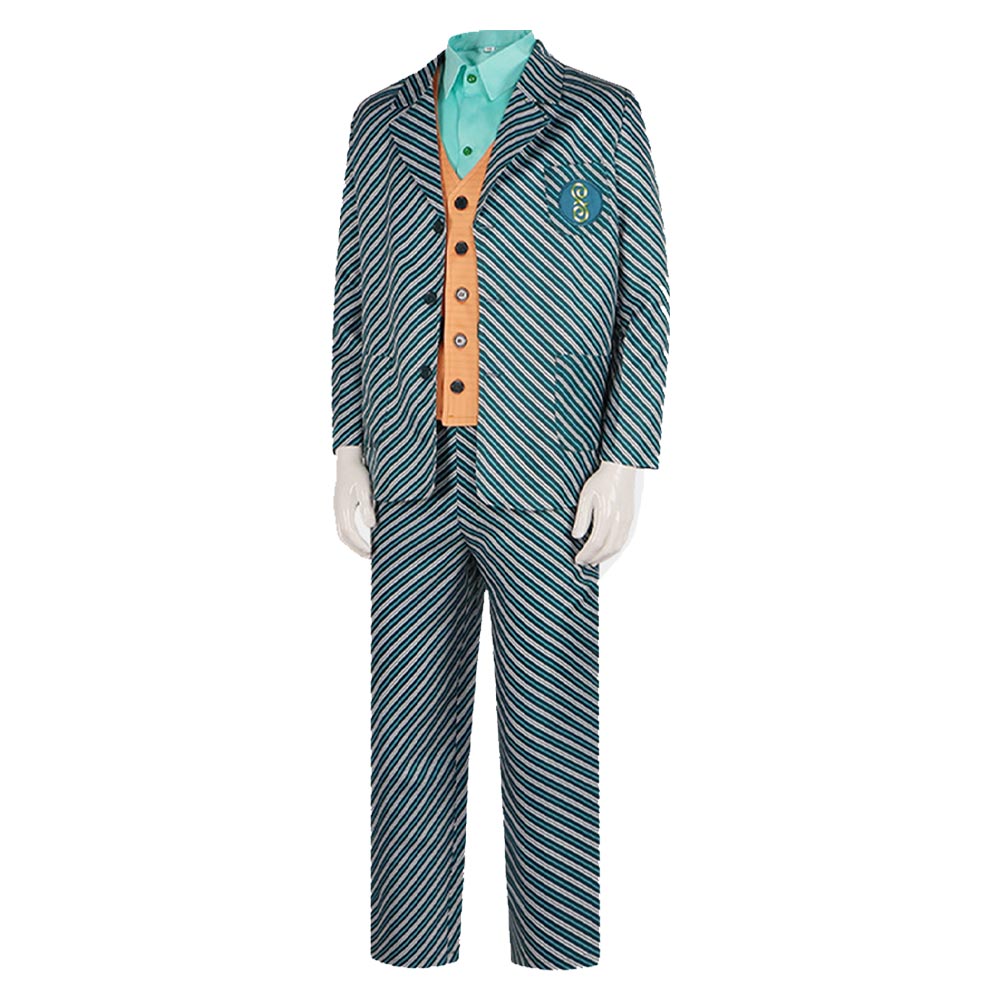 Wicked (2024) Boq Woodsman Men Green School Uniform Outfits Halloween Carnival Cosplay Costume