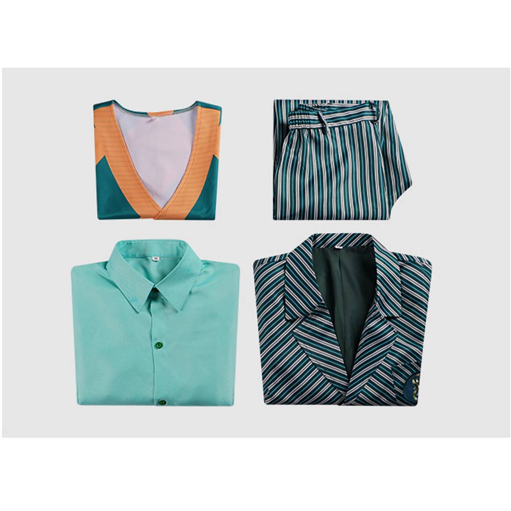 Wicked (2024) Boq Woodsman Men Green School Uniform Outfits Halloween Carnival Cosplay Costume