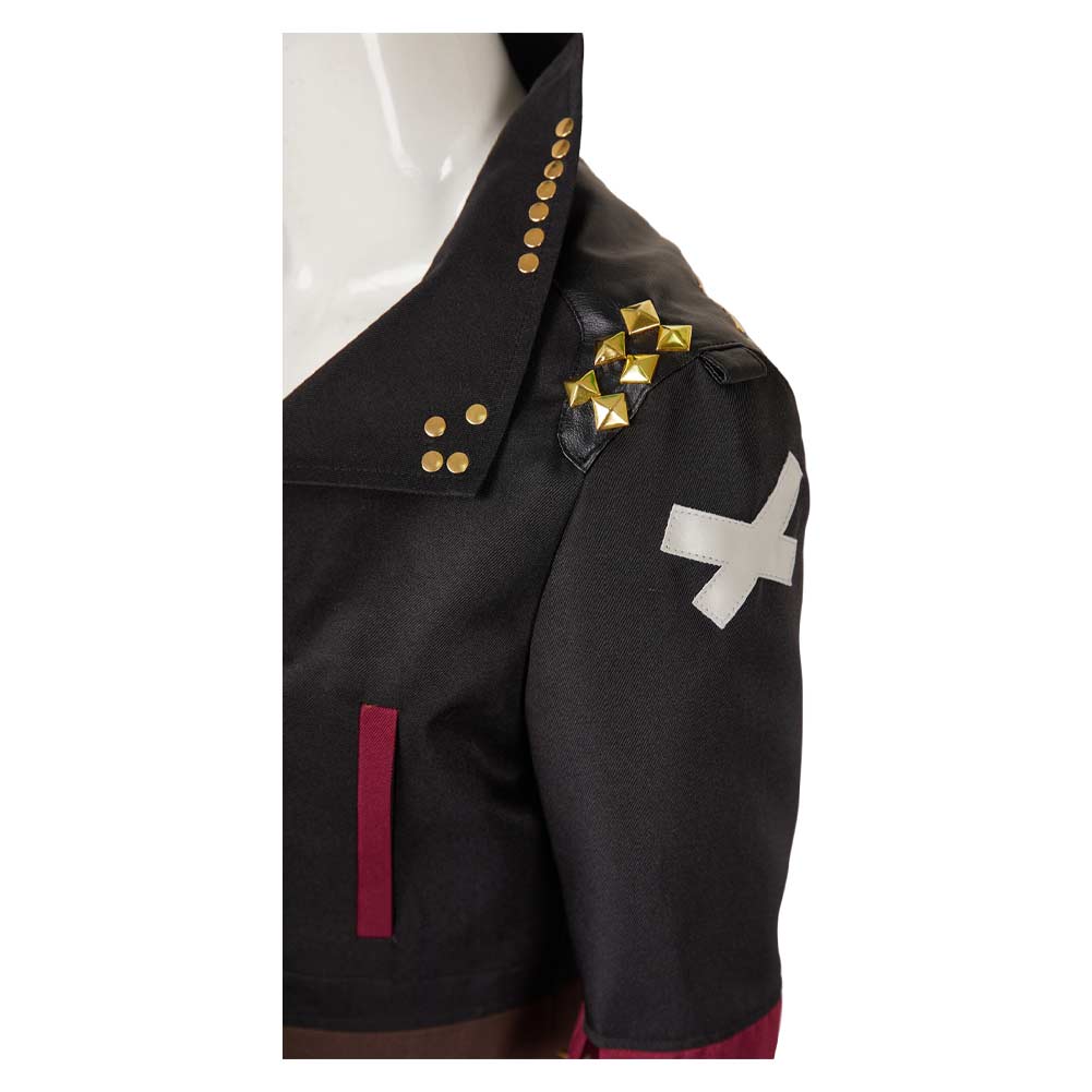 Arcane: League of Legends Season 2 Vi Black Jacket Fullset Outfits Halloween Carnival Cosplay Costume