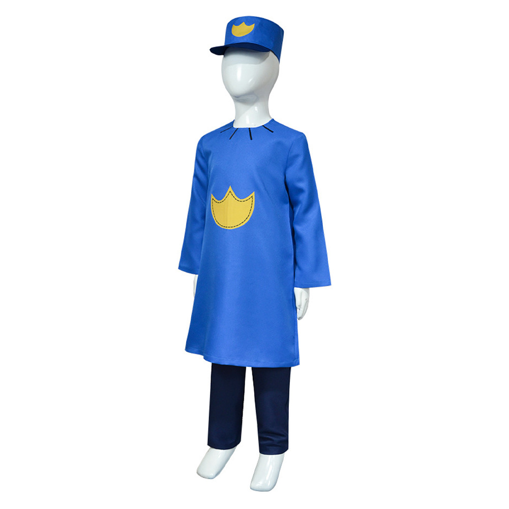 Dog Man (2025) Petey Kids Children Blue Outfits Halloween Carnival Cosplay Costume