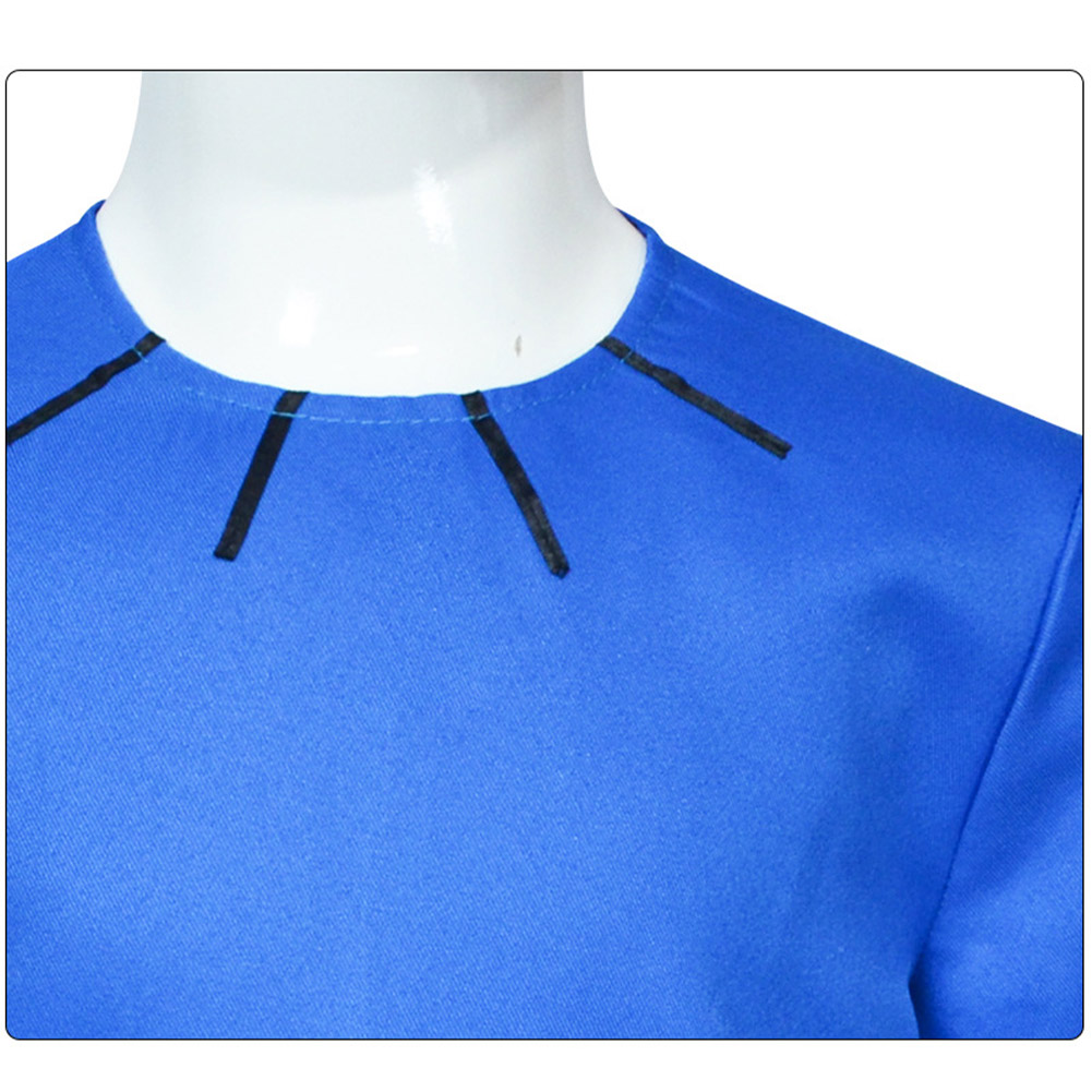 Dog Man (2025) Petey Kids Children Blue Outfits Halloween Carnival Cosplay Costume