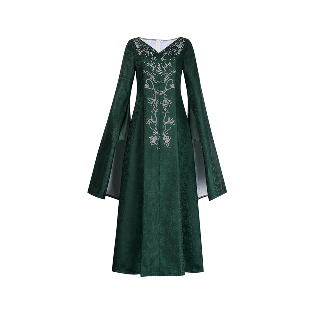 House of the Dragon Alicent Hightower Women Green Dress Outfits Halloween Carnival Cosplay Costume