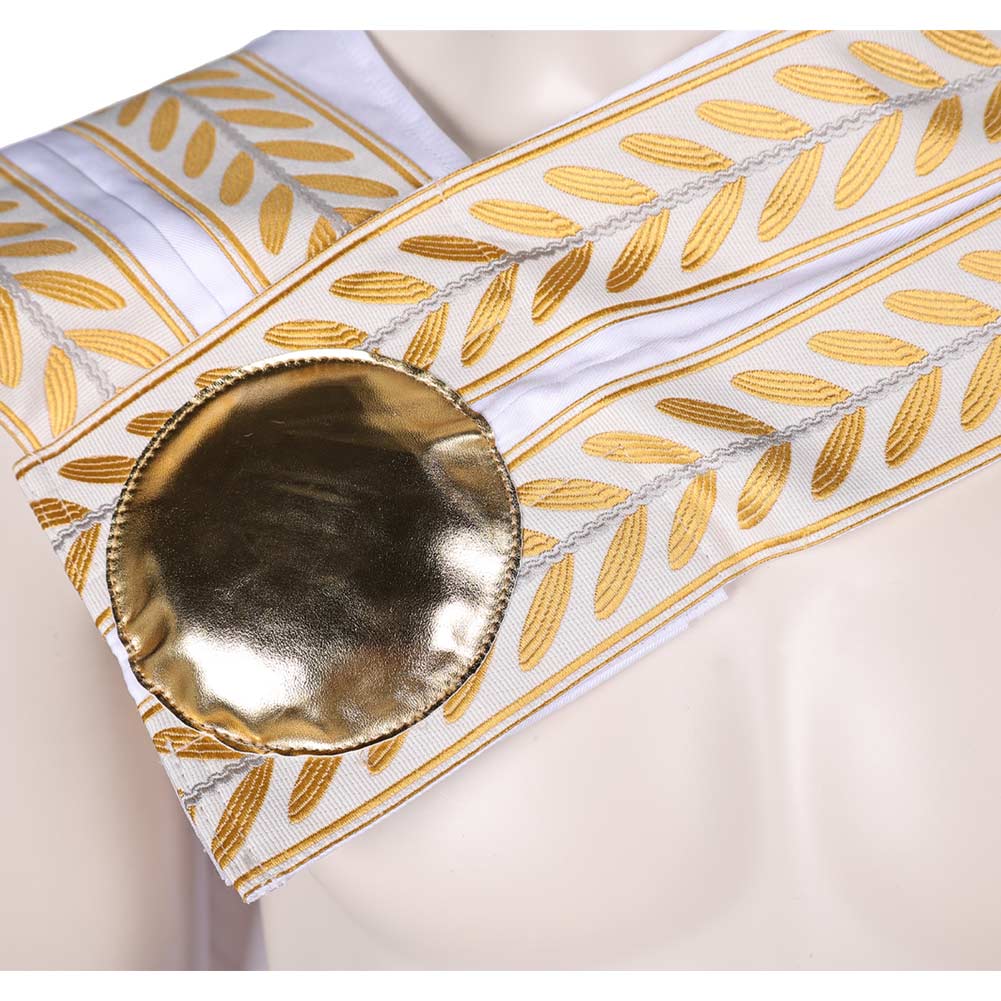 Gladiator Marcus Acacius White Cloak Outfits Halloween Carnival Costume