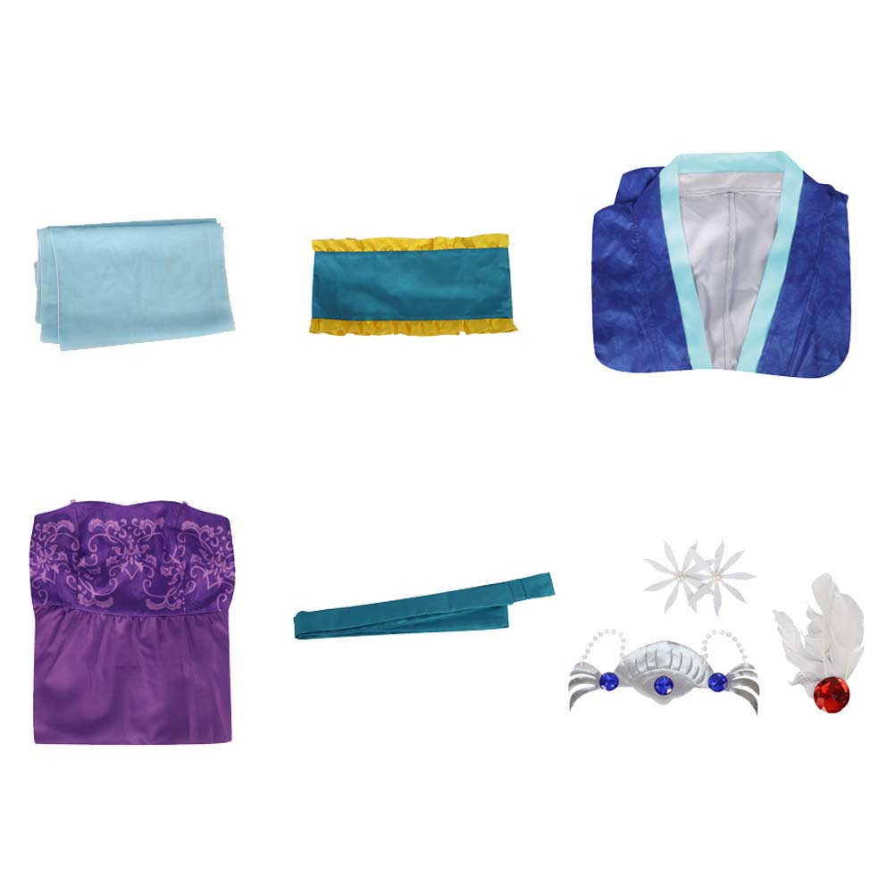 The Apothecary Diaries Season 2 Lihua Blue Dress Outfits Halloween Carnival Cosplay Costume