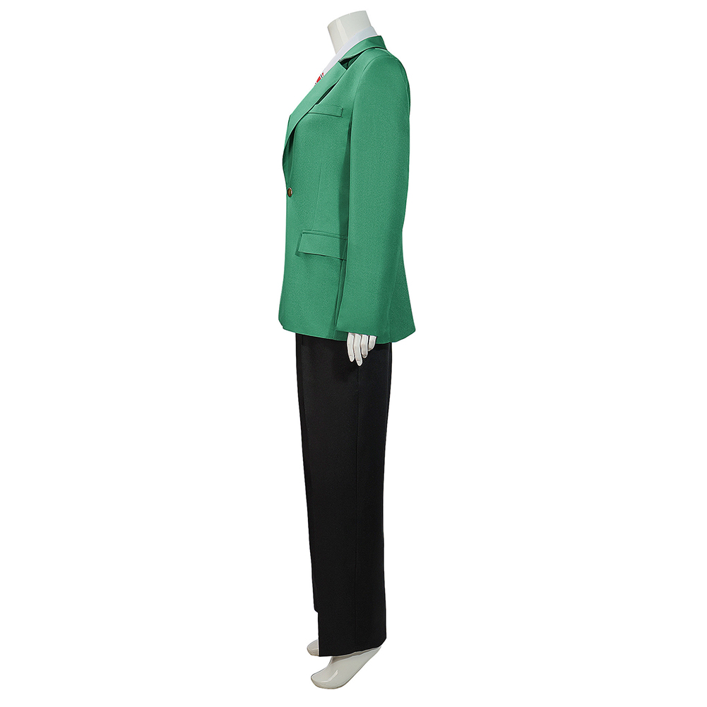 Tomo-chan Is a Girl! Junichirou Kubota Men Green Uniform Outfits Halloween Carnival Cosplay Costume