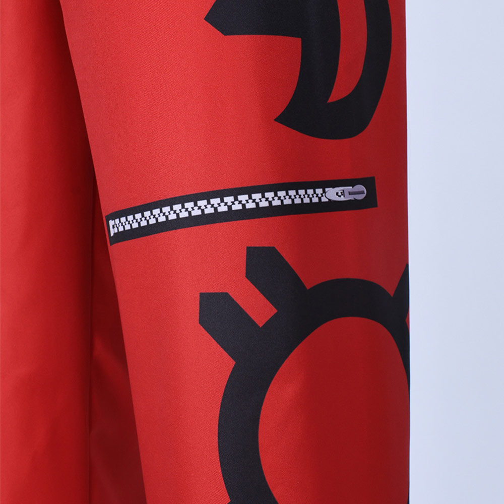 Zombies 4 Victor Men Red Jacket Shirt Pants Set Halloween Carnival Party Cosplay Costume