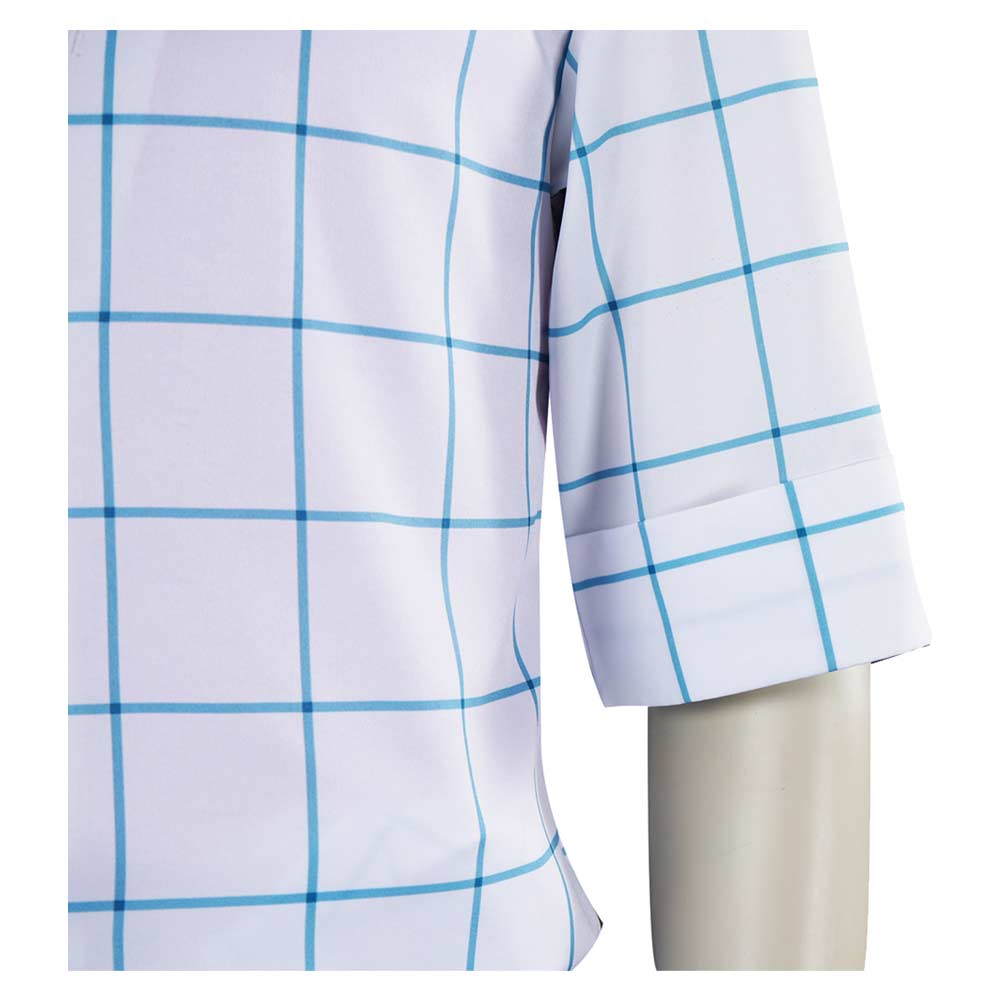 Kpop Demon Hunters Soda Pop Jinu Shirt Pants Set Halloween Carnival Party Cosplay Costume