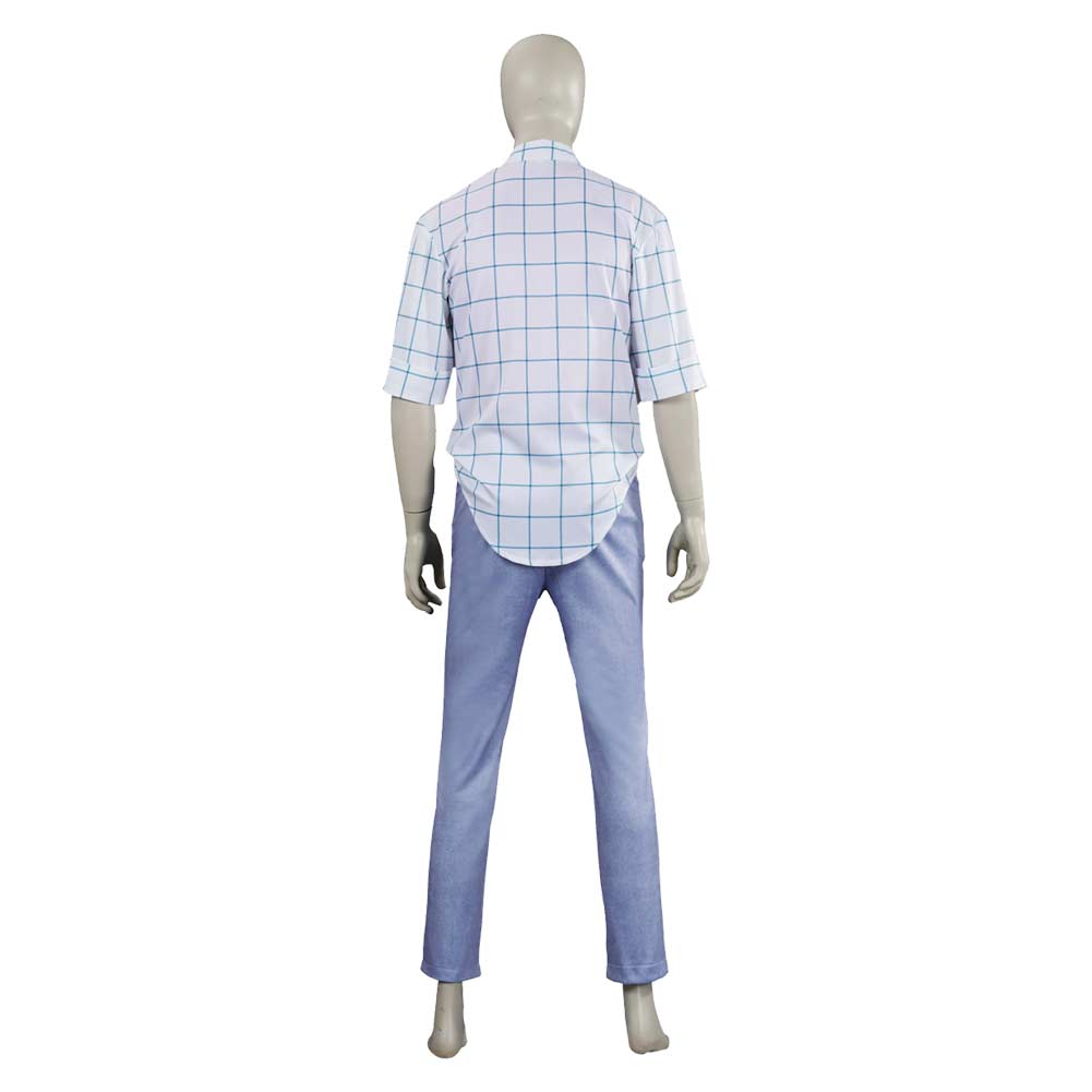 Kpop Demon Hunters Soda Pop Jinu Shirt Pants Set Halloween Carnival Party Cosplay Costume