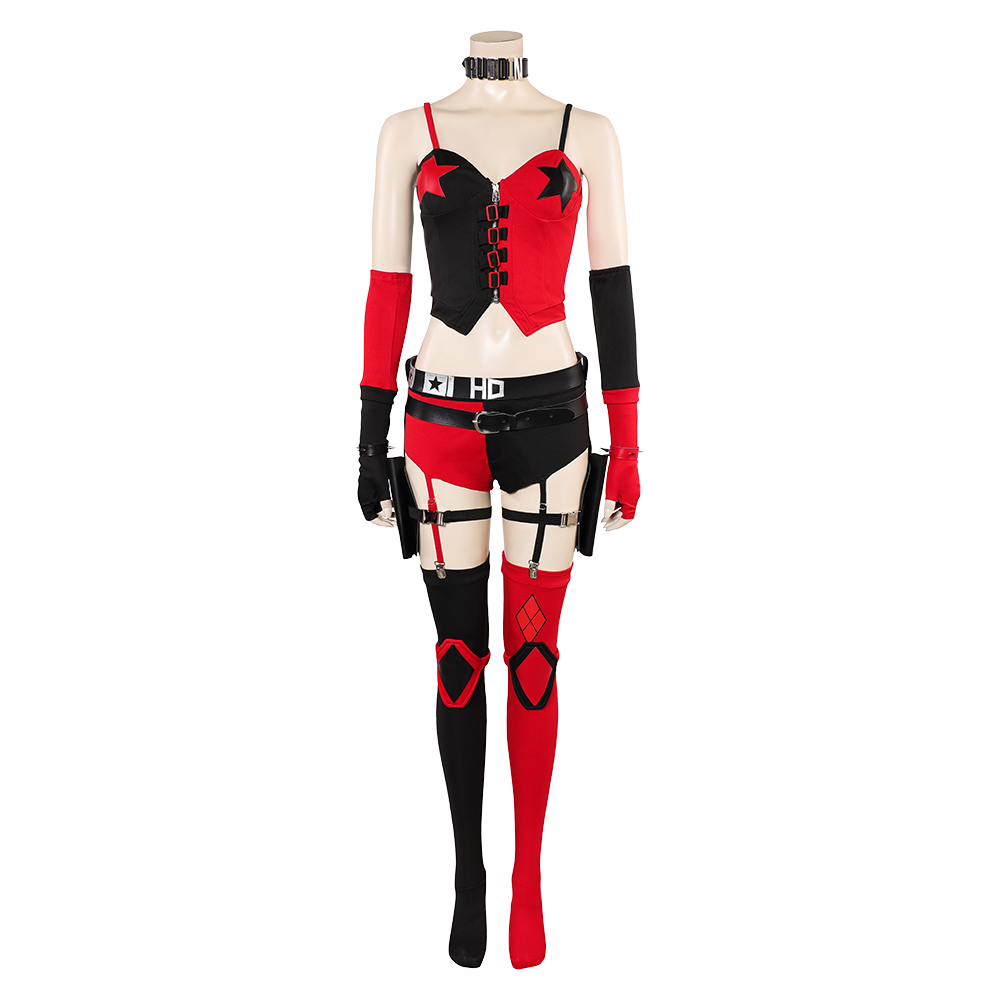 Dark Legion Harley Quinn Fullset Outfits Halloween Carnival Cosplay Costume