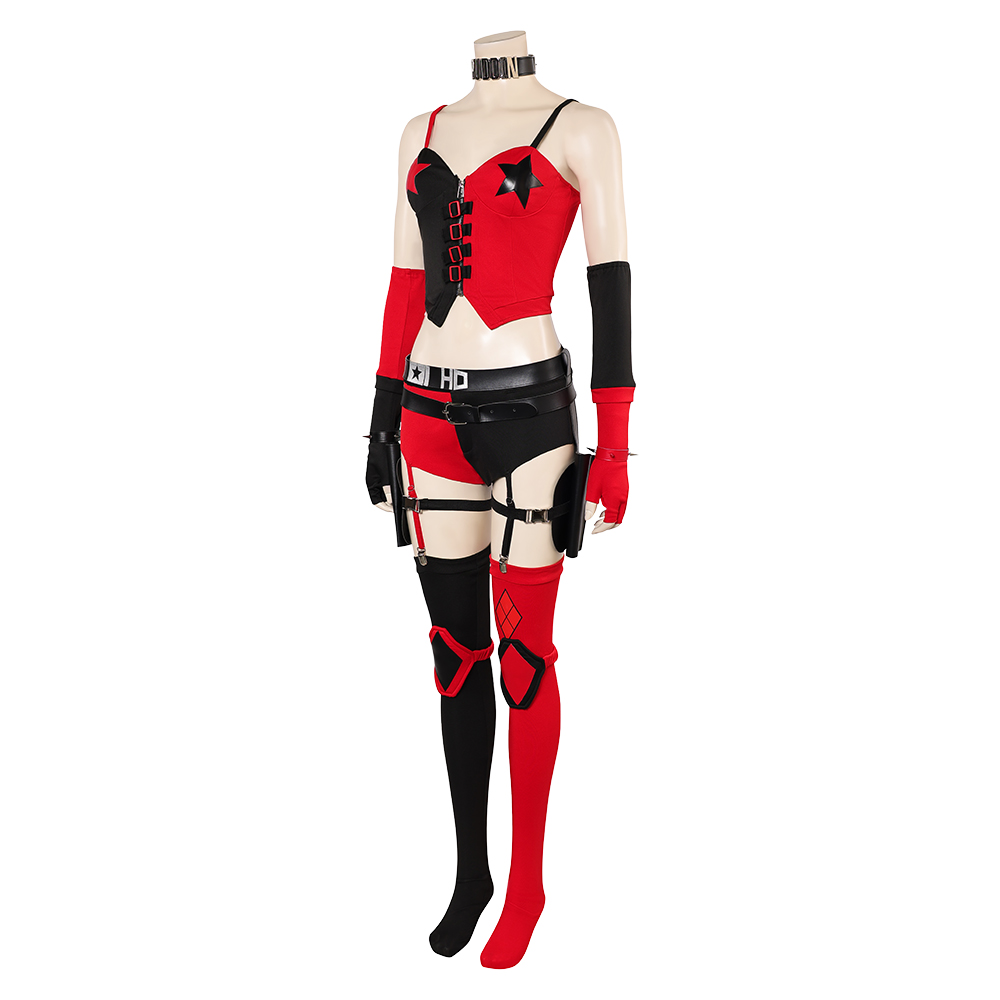 Dark Legion Harley Quinn Fullset Outfits Halloween Carnival Cosplay Costume