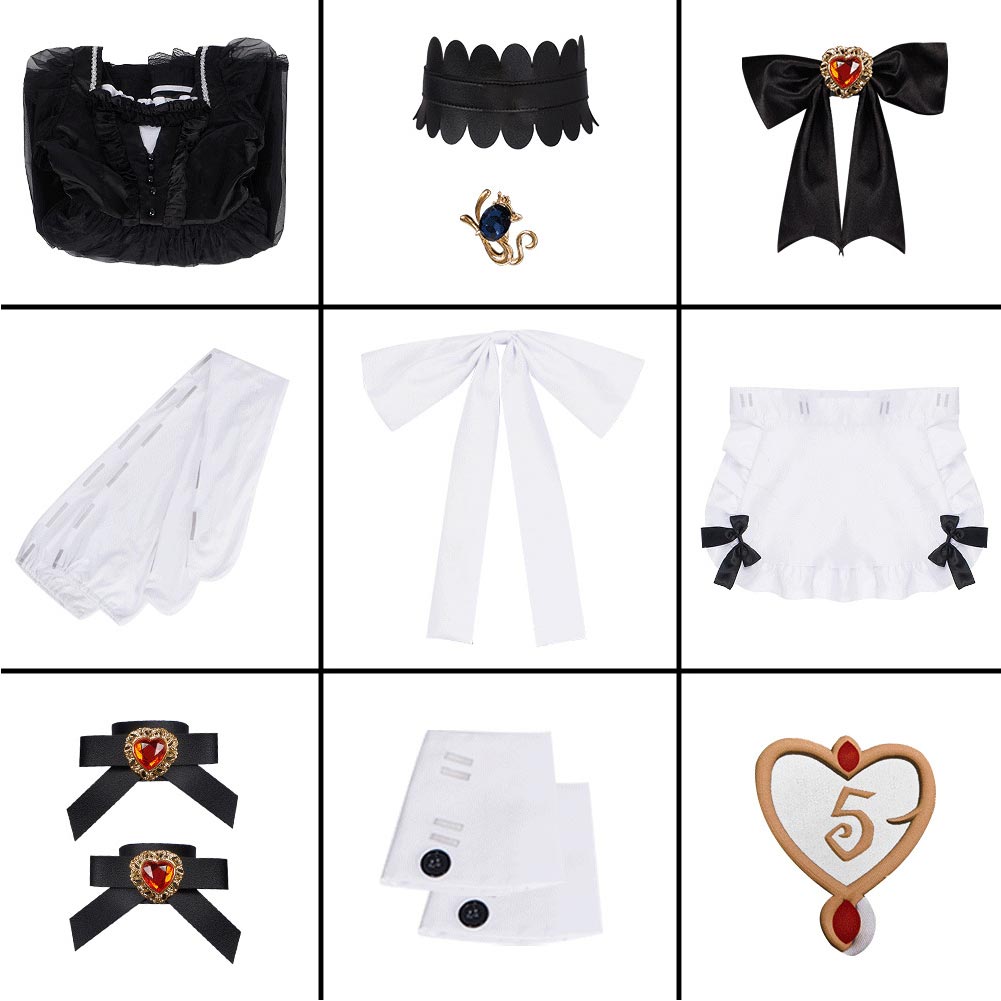 Identity V Priestess Crimson Maid Skirt Outfits Halloween Carnival Cosplay Costume