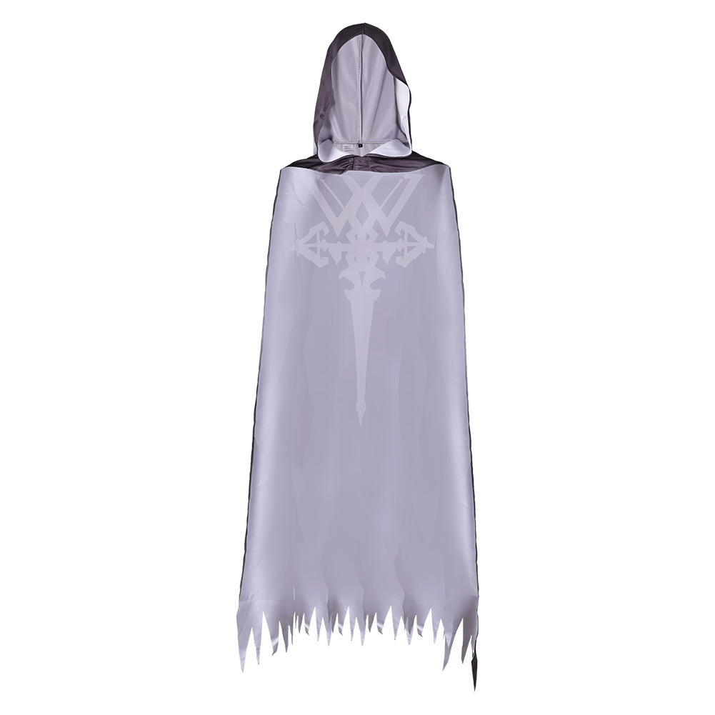Final Fantasy 16 Clive Rosfield Grey Printed Cloak Outfits Halloween Carnival Cosplay Costume