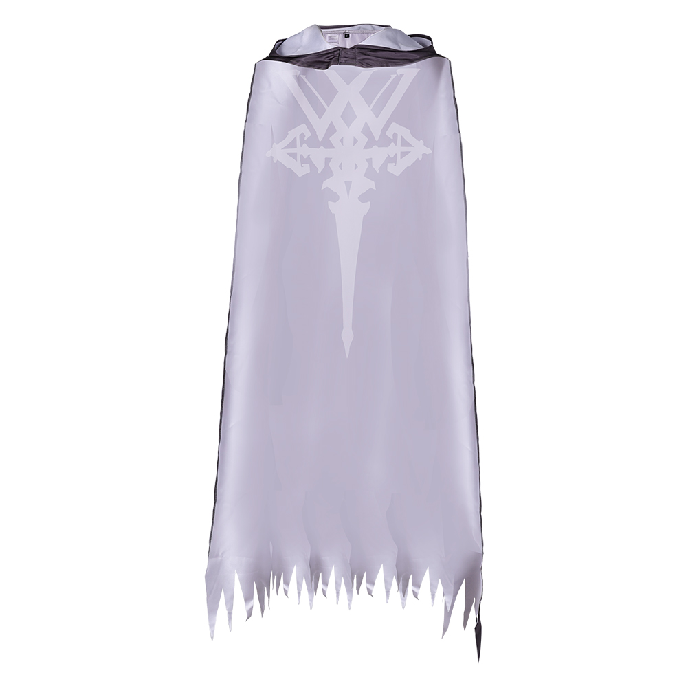 Final Fantasy 16 Clive Rosfield Grey Printed Cloak Outfits Halloween Carnival Cosplay Costume