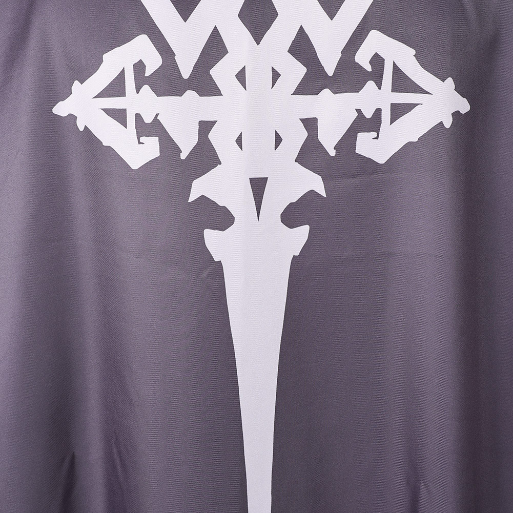 Final Fantasy 16 Clive Rosfield Grey Printed Cloak Outfits Halloween Carnival Cosplay Costume