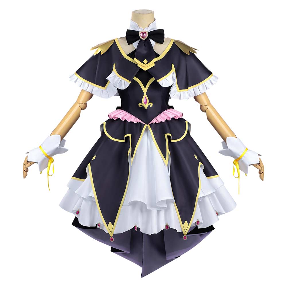 Pretty Cure Moria Ruruka Women Black Outfit Halloween Carnival Cosplay Costume