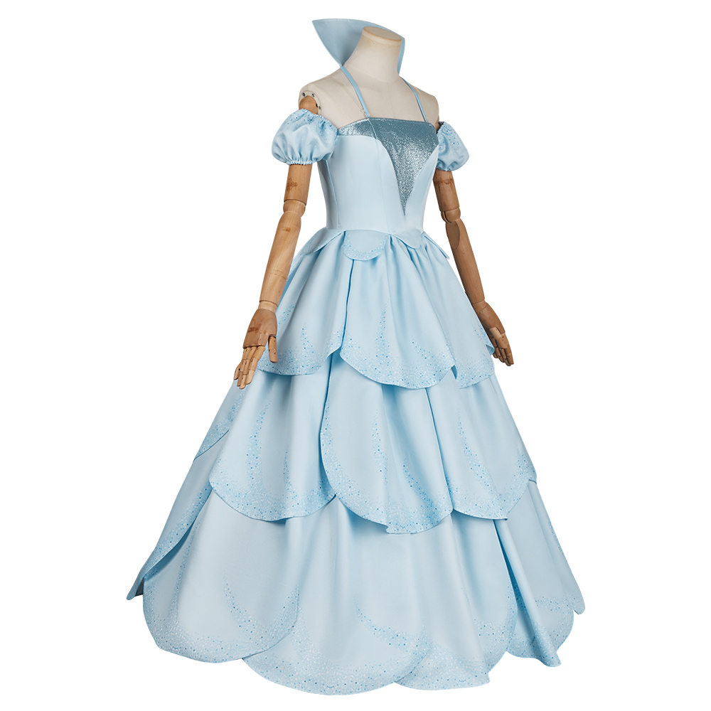 Wicked Musical Glinda Blue Gown Outfits Halloween Carnival Cosplay Costume
