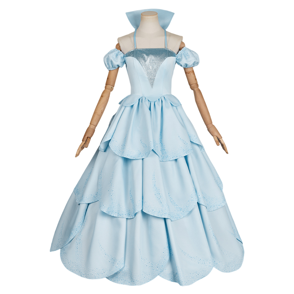 Wicked Musical Glinda Blue Gown Outfits Halloween Carnival Cosplay Costume