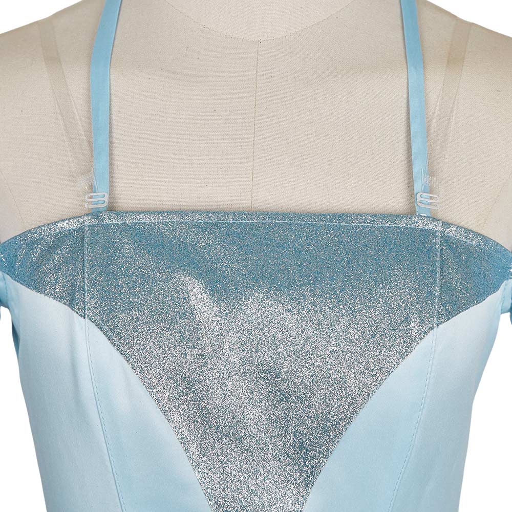 Wicked Musical Glinda Blue Gown Outfits Halloween Carnival Cosplay Costume