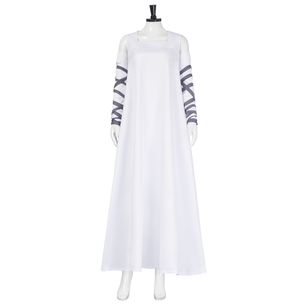 Frankenstein Elizabeth Women White Outfit Halloween Carnival Cosplay Costume