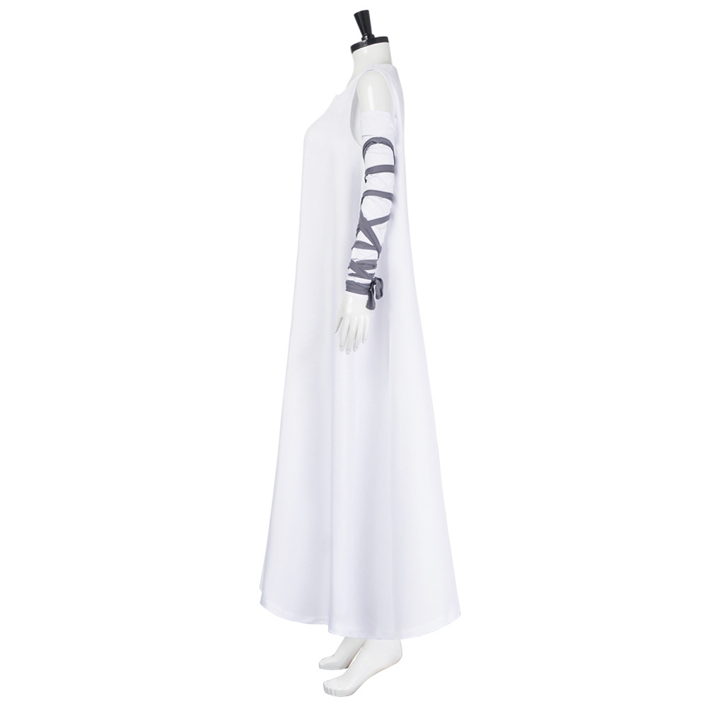 Frankenstein Elizabeth Women White Outfit Halloween Carnival Cosplay Costume