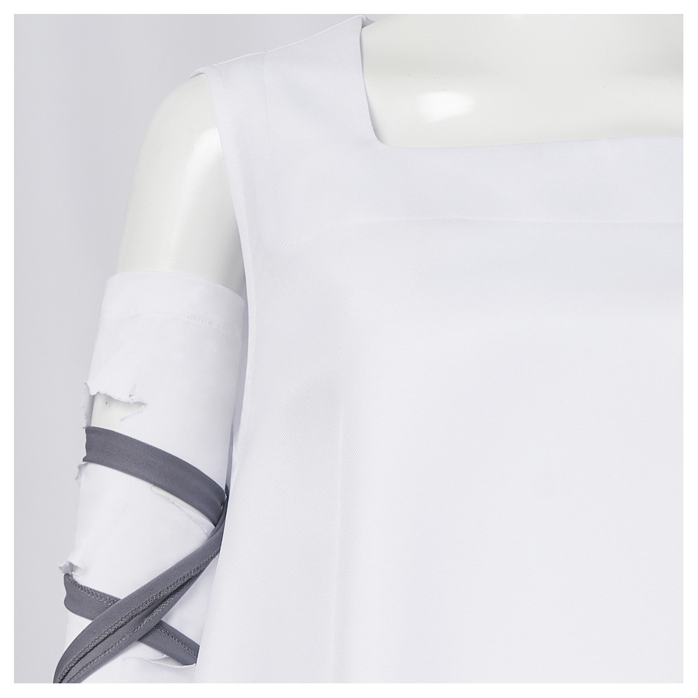 Frankenstein Elizabeth Women White Outfit Halloween Carnival Cosplay Costume