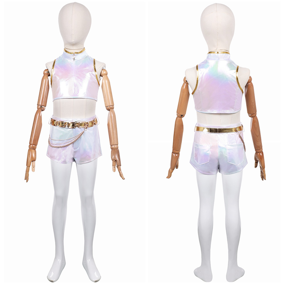 Kpop Demon Hunters Rumi What it Sounds Like Kids Children Halloween Carnival Party Cosplay Costume