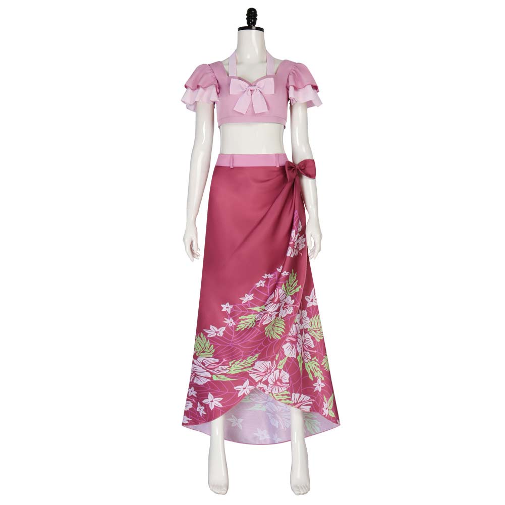 Final Fantasy VII: Rebirth Aerith Gainsborough Pink Outfits Halloween Carnival Cosplay Costume