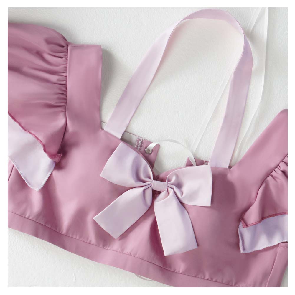 Final Fantasy VII: Rebirth Aerith Gainsborough Pink Outfits Halloween Carnival Cosplay Costume