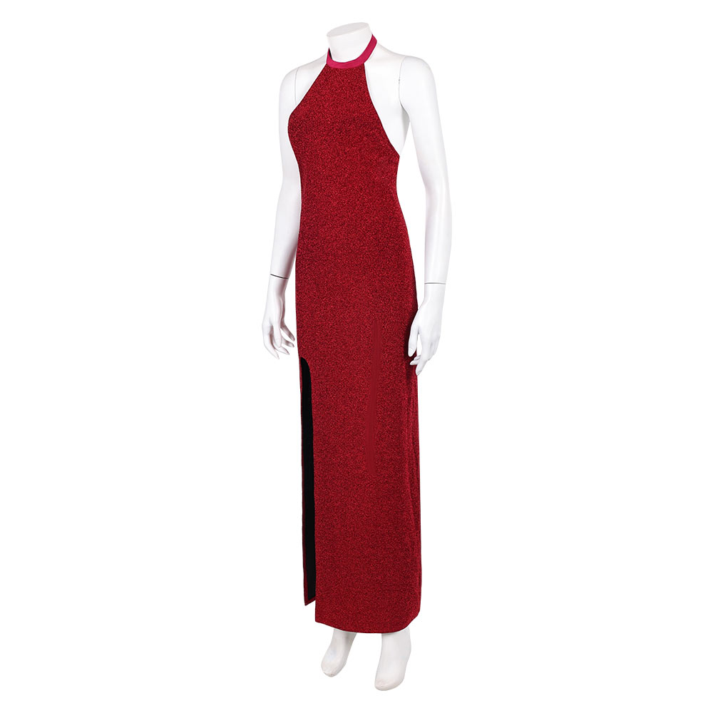 John Wick (2025) Eve Macarro Red Gown Halloween Carnival Party Cosplay Costume