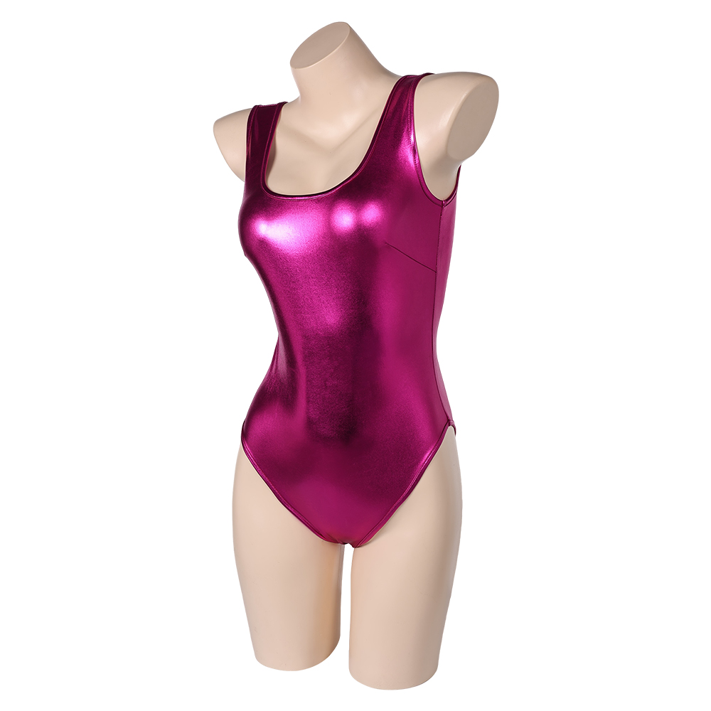 The Substance Sue Pink One-Piece Gym Suit Outfits Halloween Carnival Cosplay Costume
