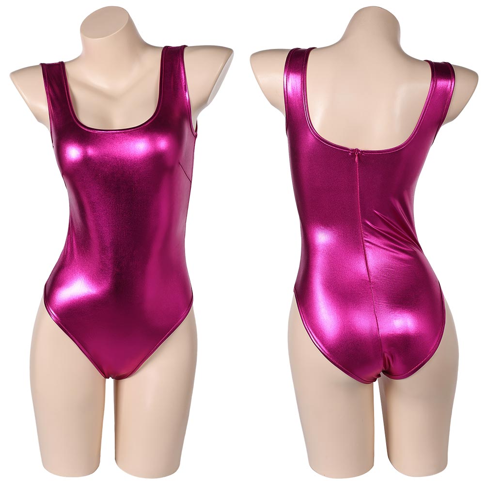 The Substance Sue Pink One-Piece Gym Suit Outfits Halloween Carnival Cosplay Costume