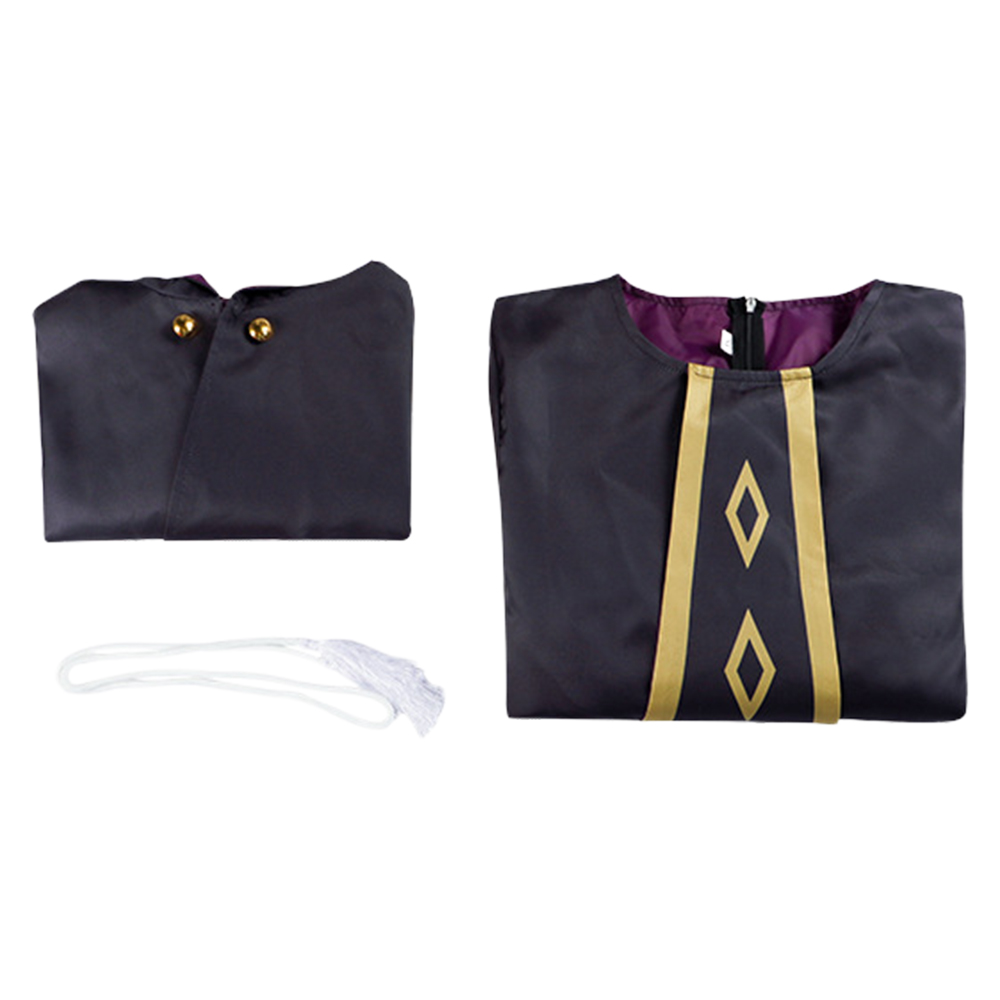 Secrets of The Silent Witch Monica Everett Black Robe Cloak Halloween Carnival Party Cosplay Costume