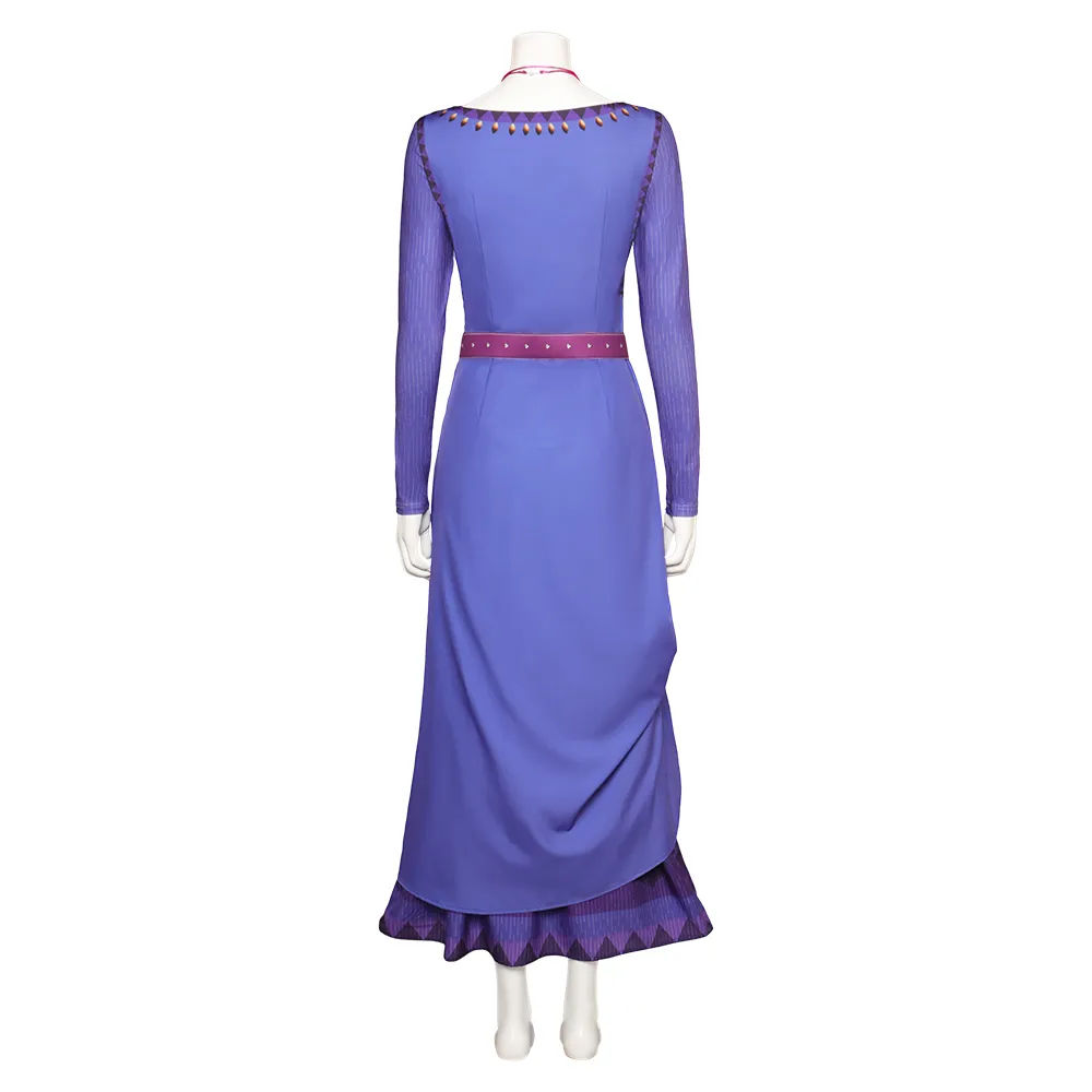 Movie Wish Asha Dress Outfits Halloween Carnival Suit Cosplay Costume