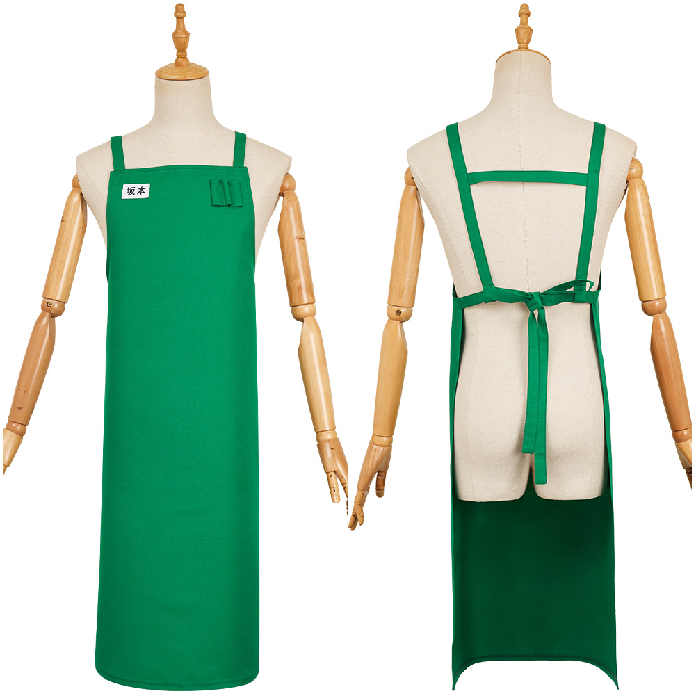 SAKAMOTO DAYS (2025) Taro Sakamoto Green Apron Outfits Halloween Carnival Cosplay Costume