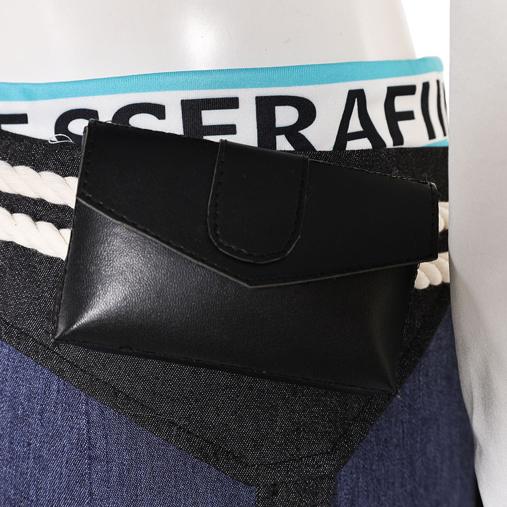 Overwatch Ashe LE SSERAFIM Women Purple Hoodie Pants Set Outfits Halloween Carnival Cosplay Costume