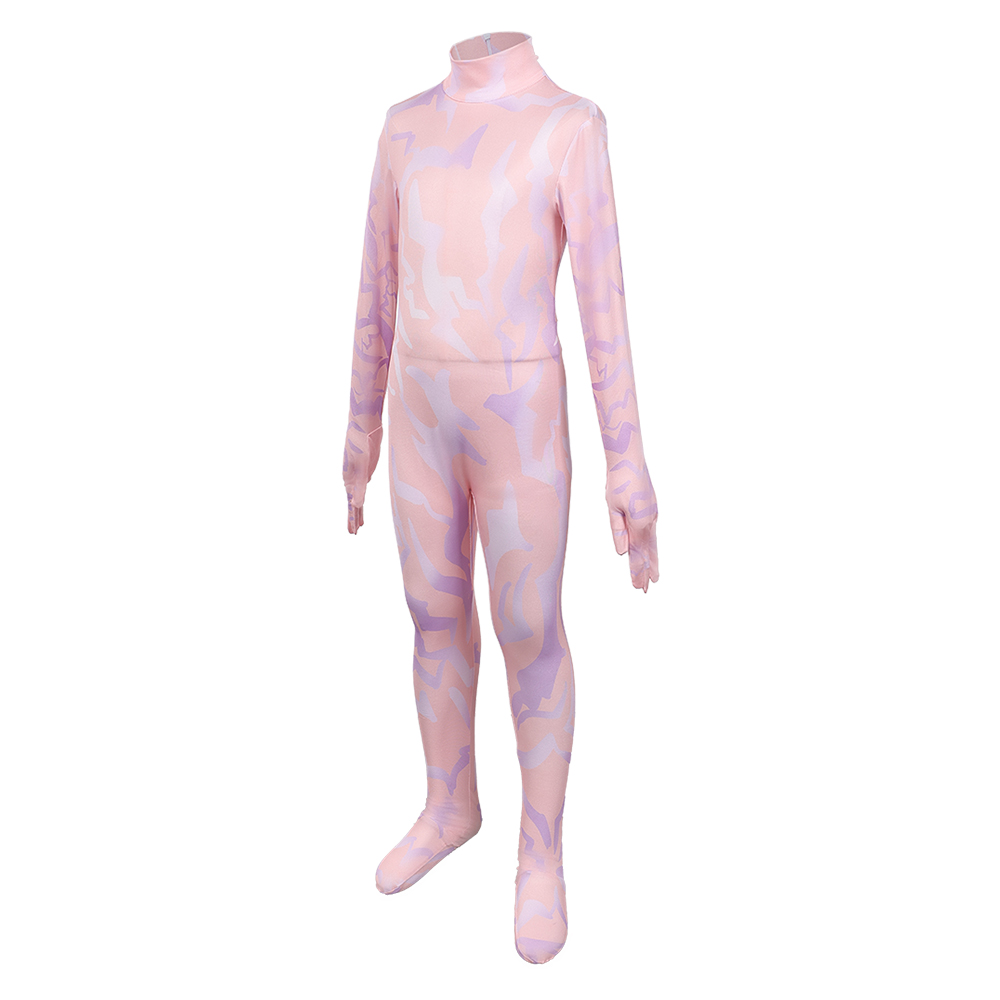 Kpop Demon Hunters Rumi Demon Pattern Jumpsuit Kids Children Halloween Carnival Party Cosplay Costume