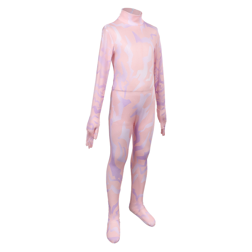 Kpop Demon Hunters Rumi Demon Pattern Jumpsuit Kids Children Halloween Carnival Party Cosplay Costume