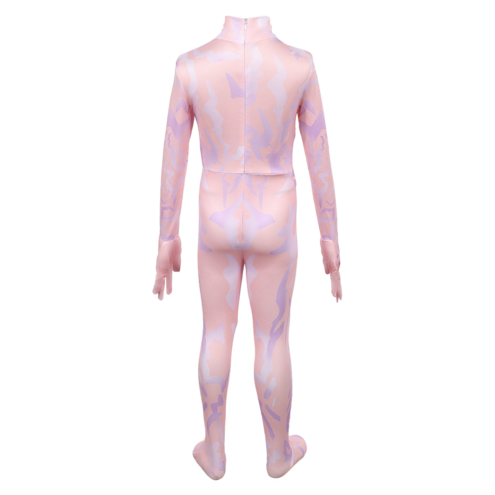 Kpop Demon Hunters Rumi Demon Pattern Jumpsuit Kids Children Halloween Carnival Party Cosplay Costume