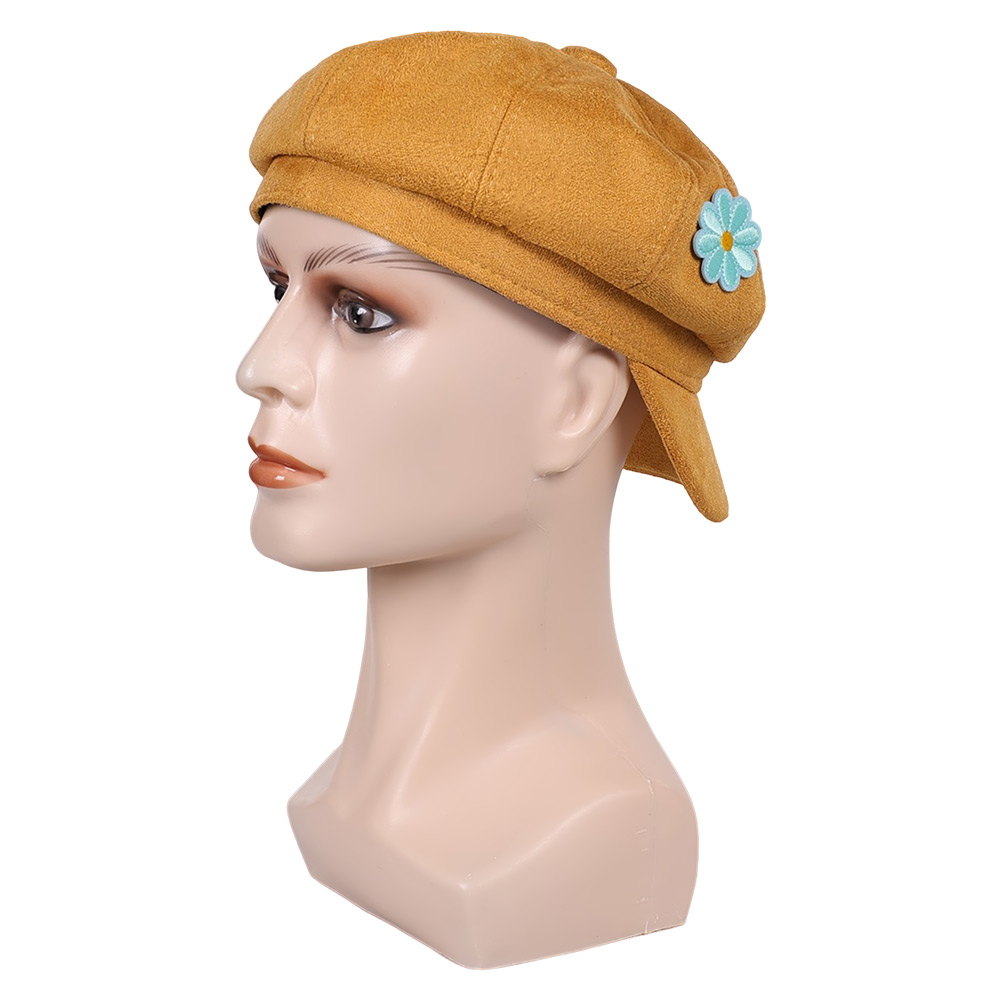 Kpop Demon Hunters Saja Boys Baby Yellow Beret Hat Halloween Carnival Cosplay Costume Accessories