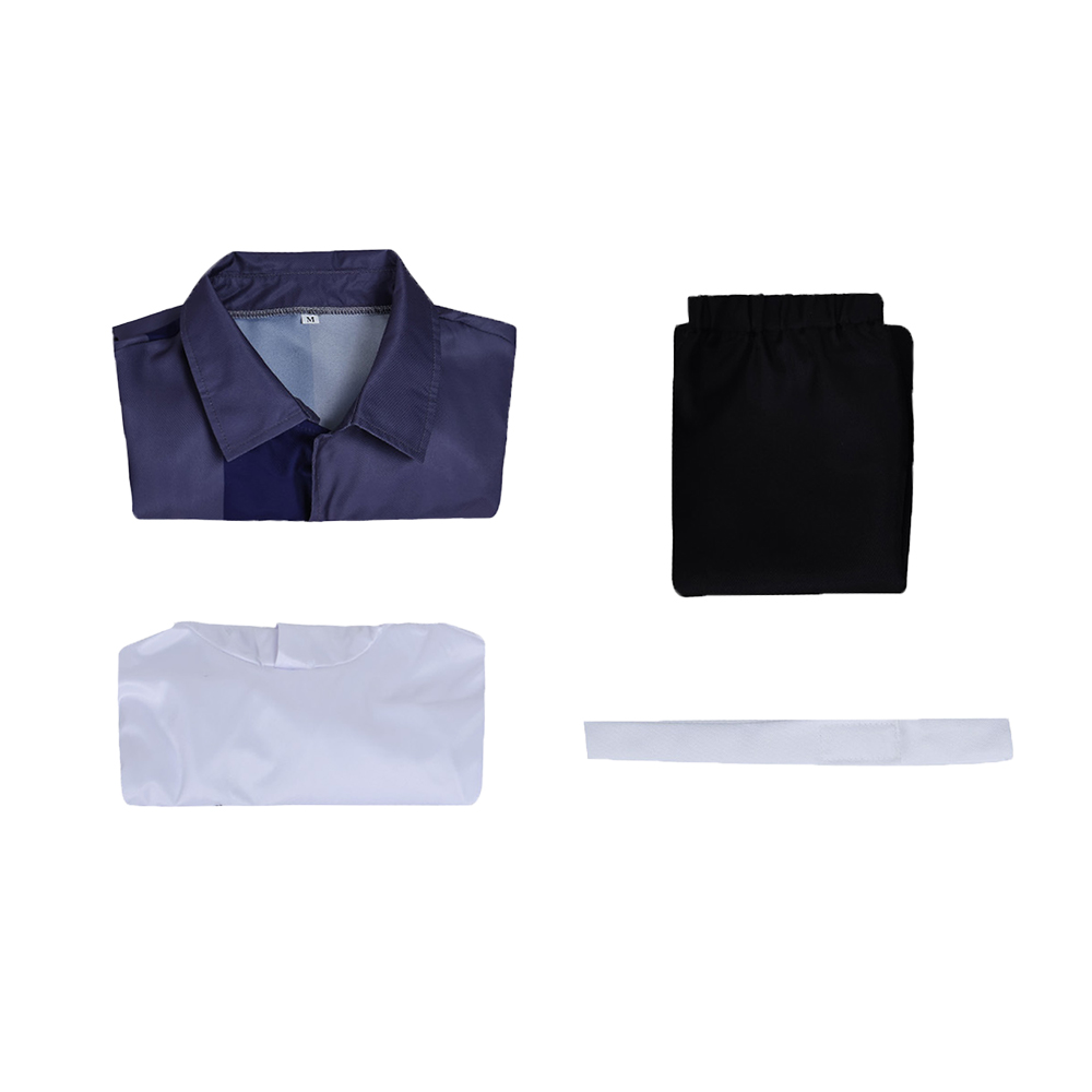 The Hundred Line Takumi Sumino Dark Blue Outfit Halloween Carnival Cosplay Costume